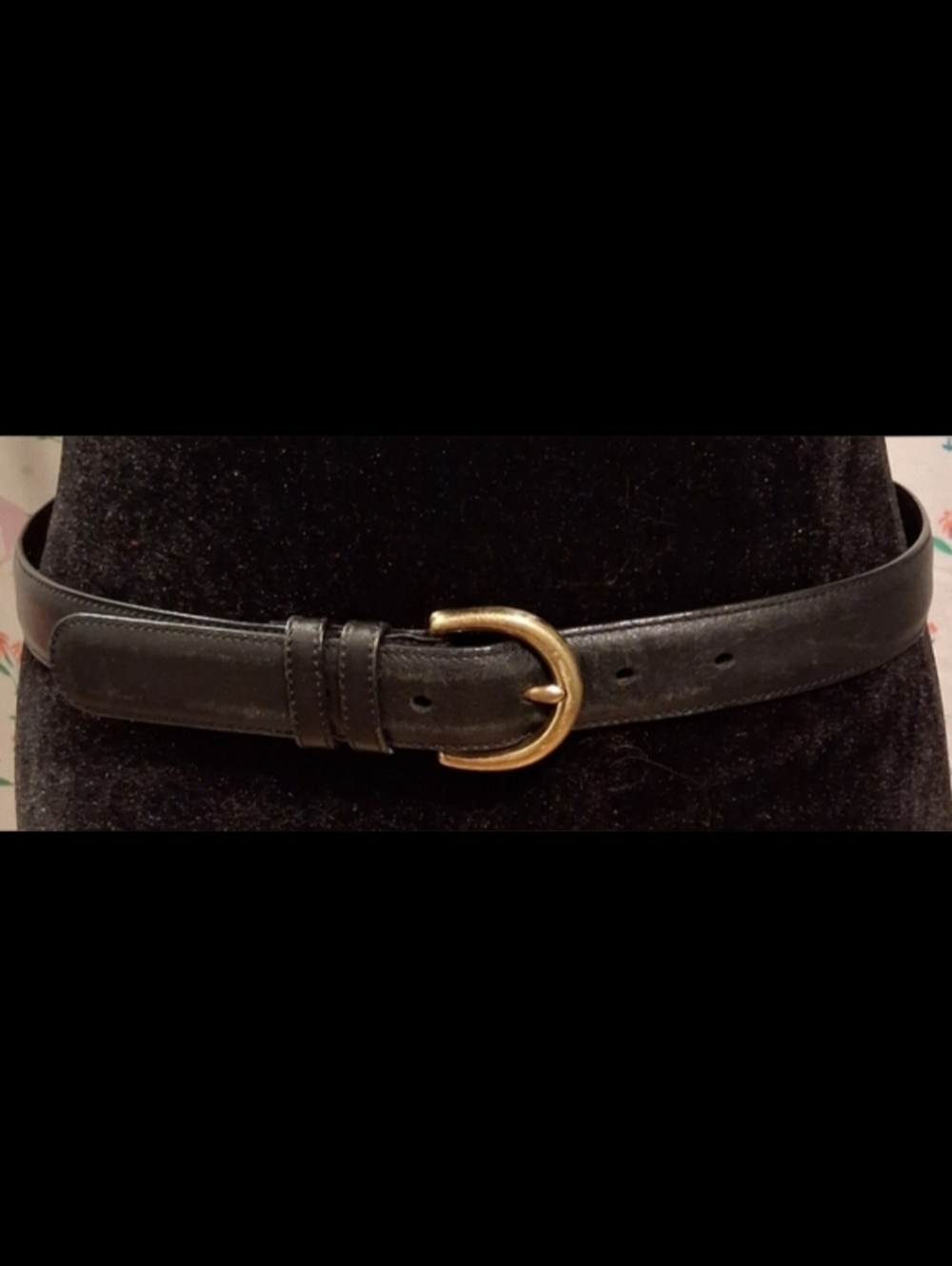 EUC Vintage Coach 8400 Black Leather Business Casual Prepp Everyday Belt SZ L - Picture 1 of 6